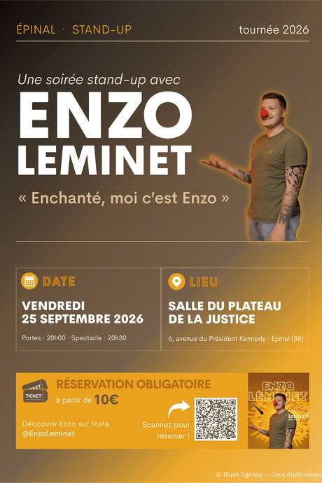Stand-Up - 'Enchanté, moi c'est Enzo' - Enzo Leminet