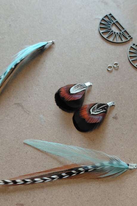 Atelier créatif Bijoux en plumes