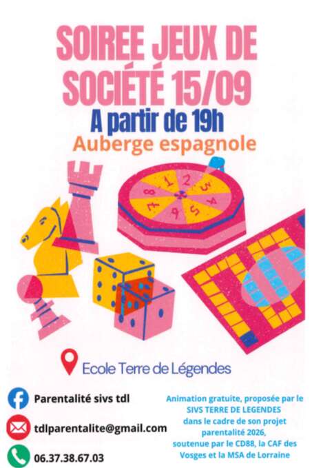 Soirée jeux de société