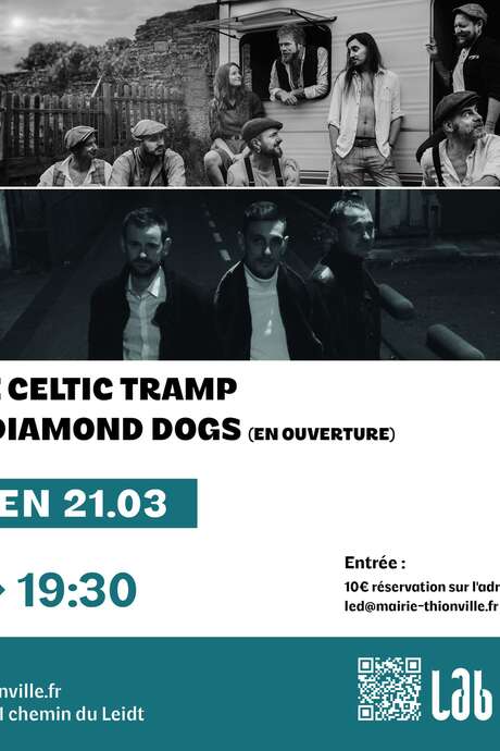 Concert The Celtic Tramp et Diamond Dogs
