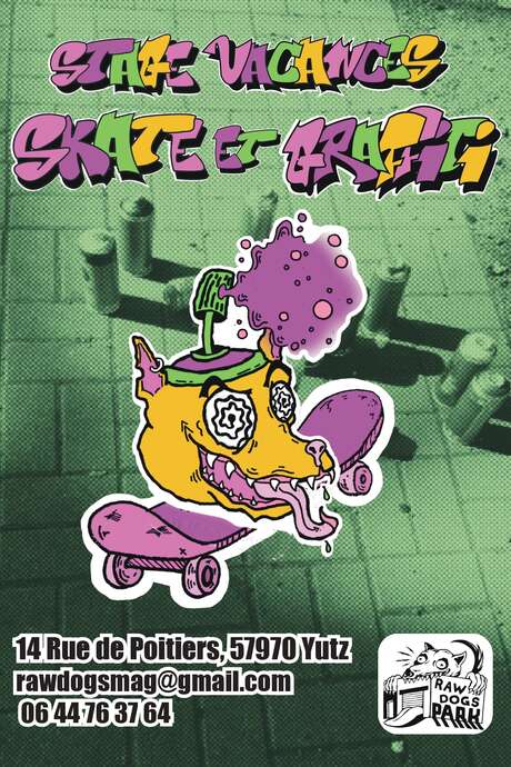 Stages skateboard et graffiti