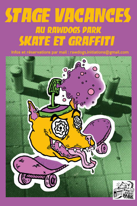 Stages skateboard et graffiti