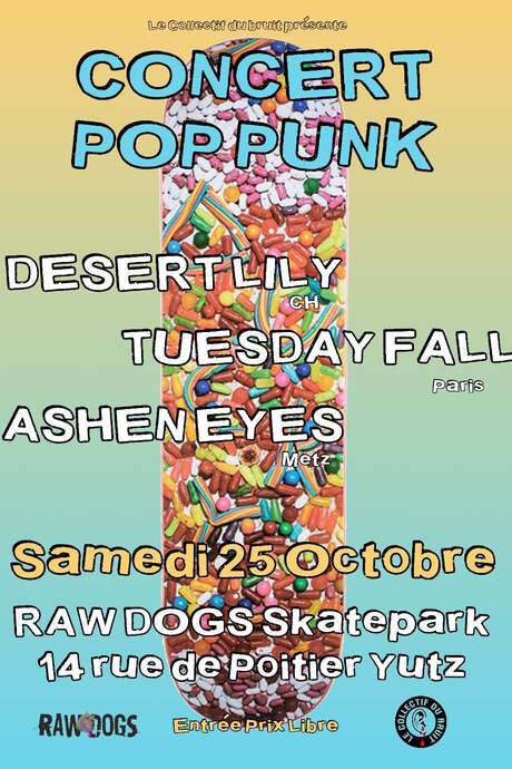 Tuesday Fall, Desert Lily et Ashen Eyes en concert