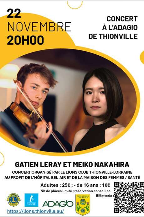 Concert caritatif de Gatien Leray et Meiko Nakahira