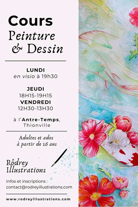 Drawing and watercolor classes