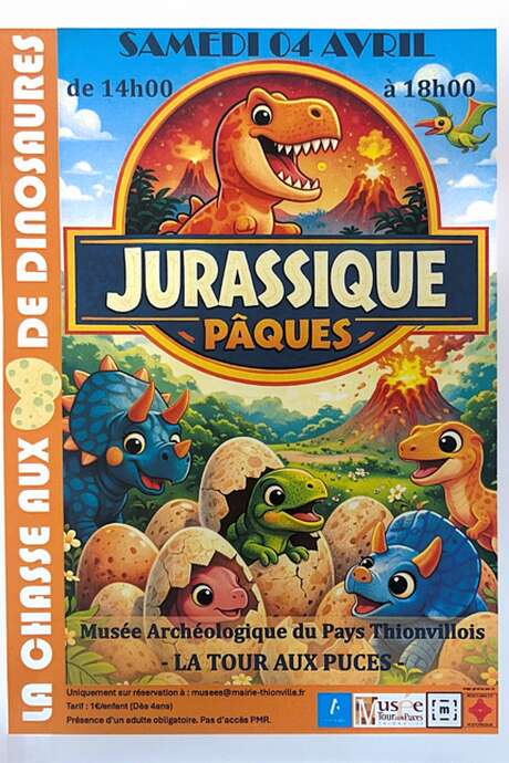 Jurassique Pâques La chasse aux œufs de dinosaures