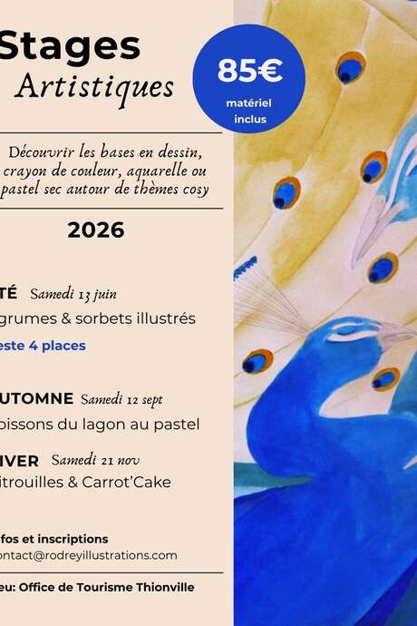 Stage Artistique Dessin, Aquarelle ou Pastel