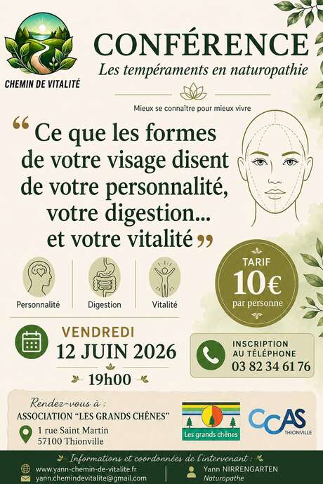 Conférence les tempéraments en naturopathie