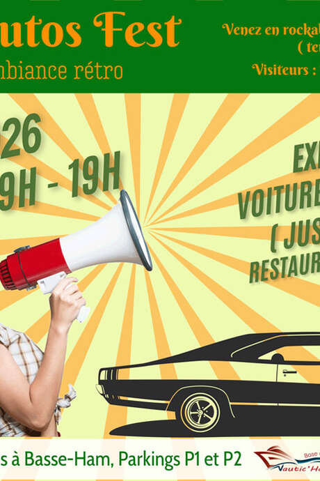 Rassemblement de voitures vintage