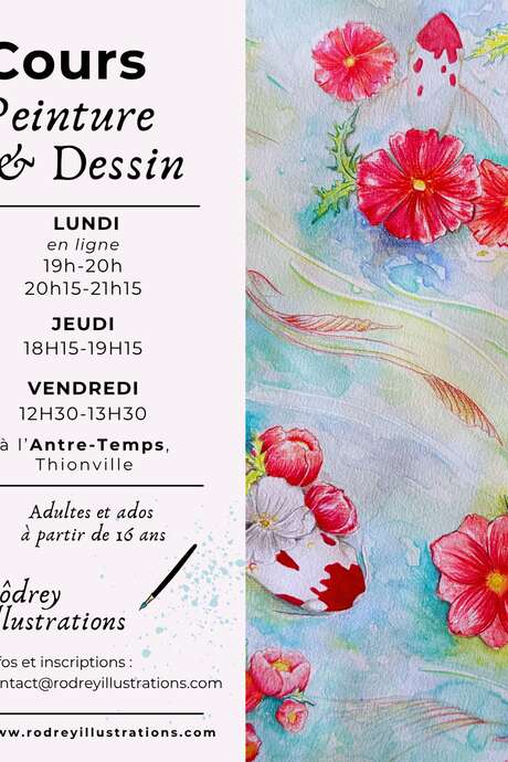 Cours d'aquarelle et dessin