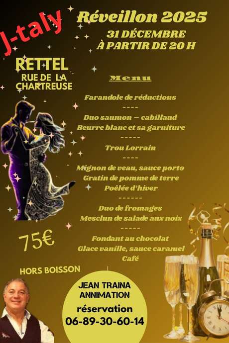 Soirée réveillon Saint-Sylvestre