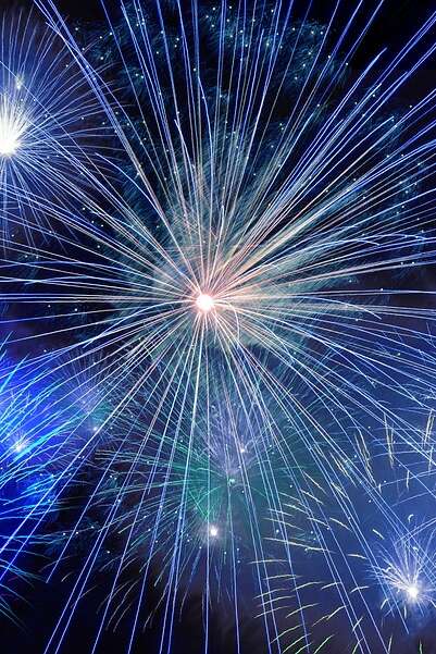 Feu d'artifice de Noël