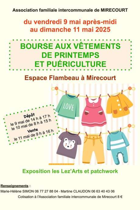 Bourse aux vêtements de printemps et puériculture