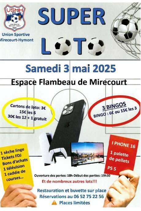 Super loto Union Sportive de Mirecourt Hymont