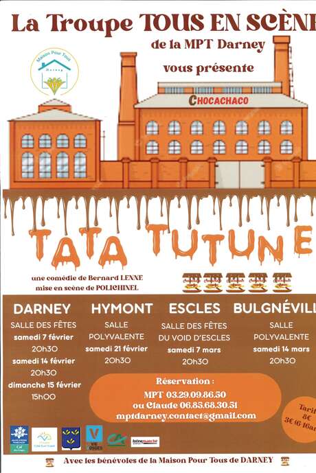 Théâtre - TATA TUTUNE par la Troupe Tous en Scène de la MPT Darney