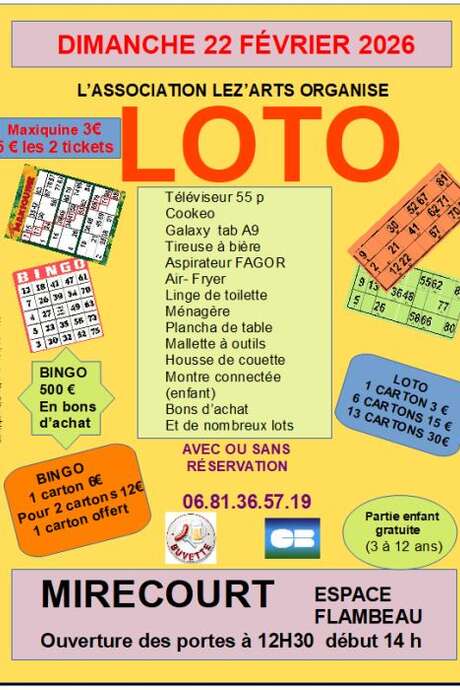 Loto des LEZ'ARTS