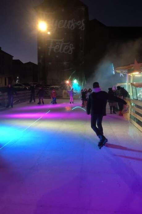 Patinoire de Noël en plein air