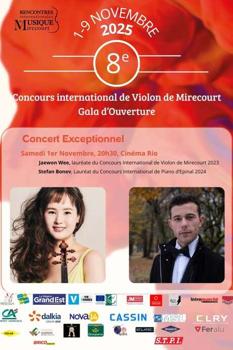 Concours International de Violon - Gala d'ouverture concert violon piano