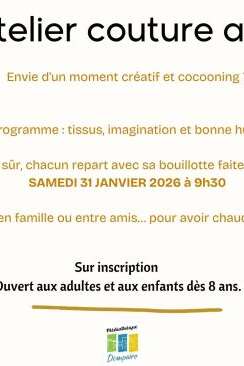 Atelier couture avec Lorène