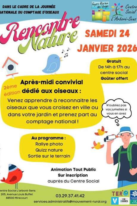 Rencontre nature – spéciale oiseaux