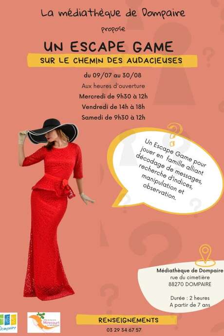 Escape Game sur le chemin des audacieuses