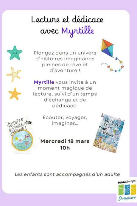 Lecture et dédicace avec Myrtilles
