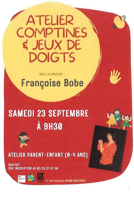 ATELIER COMPTINES ET JEUX DE DOIGTS