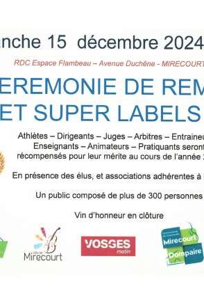 CÉRÉMONIE DE REMISE DES LABELS ET SUPER LABELS DE L'OMS