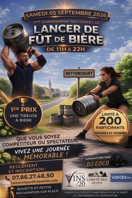 Championnat des Vosges de lancer de fût de bière