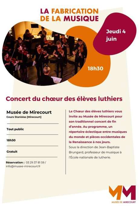 Concert du chœur des élèves luthiers