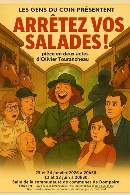 Théâtre - Arrêtez vos salades par la Cie les Gens du Coin