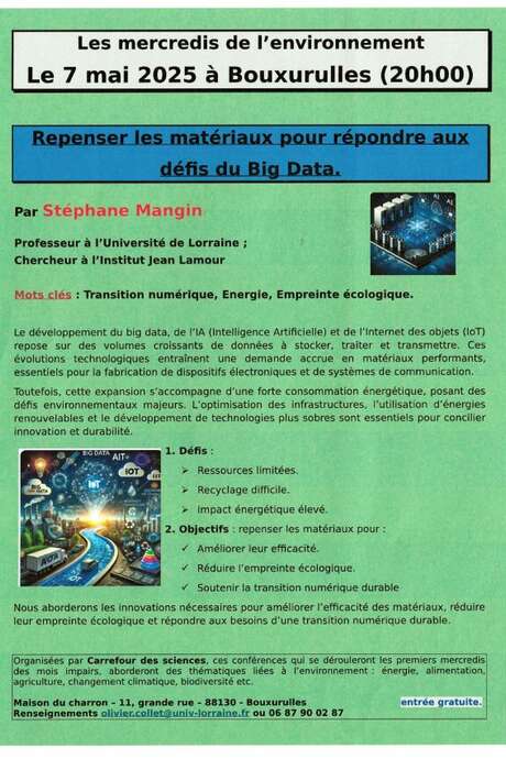 Conférences - les mercredis de l'environnement
