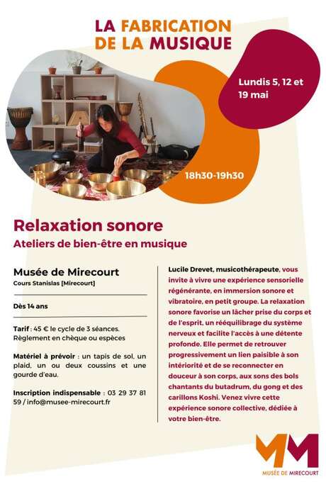 Ateliers de bien-être en musique -  relaxation sonore