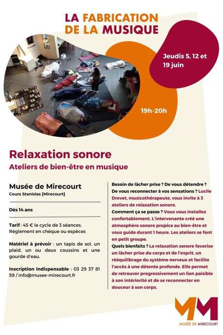 Relaxation sonore - Ateliers de bien-être en musique