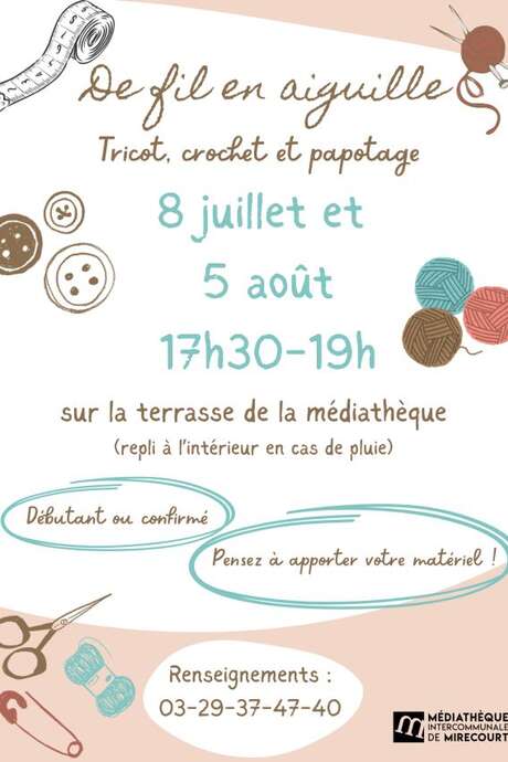 Atelier de fil en aiguille