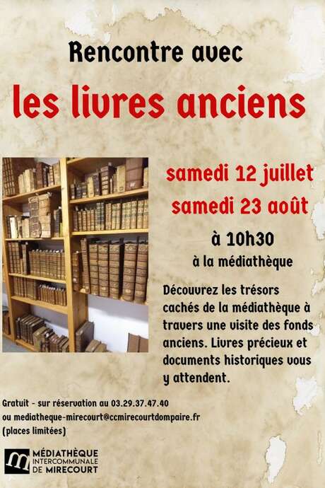 Rencontre avec les livres anciens