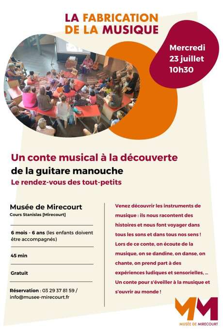 Les rendez-vous des tout-petits - conte musical à la découverte de la guitare manouche