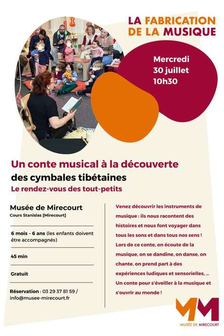 Les rendez-vous des tout-petits - conte musical à la découverte des cymbales tibétaines
