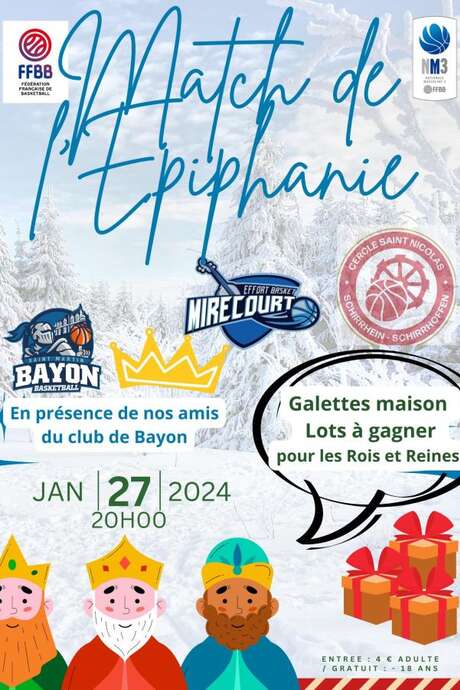 MATCH DE BASKET MASCULIN 3 : EFFORT BASKET MIRECOURT CONTRE OZOIR VAL D'EUROPE