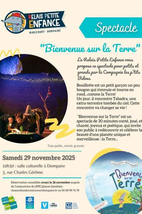 Spectacle Bienvenue sur la Terre