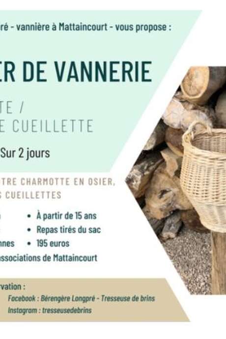 Stage de vannerie -  Tressage d'une Charmotte