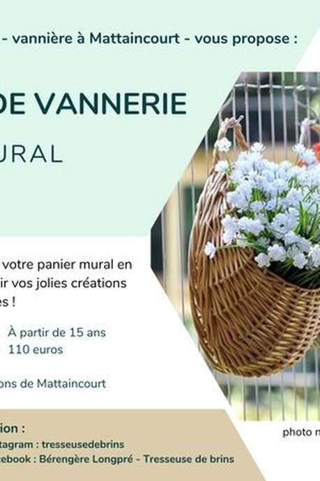 Stage de vannerie - Panier mural