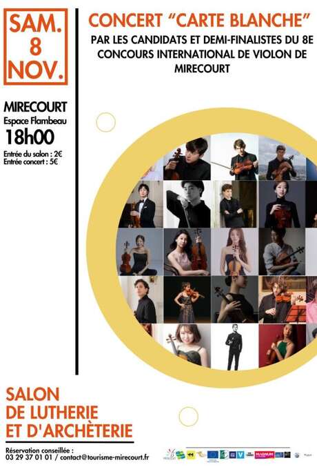 Salon de lutherie et d'archèterie de Mirecourt - Concert Carte blanche
