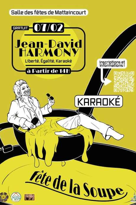 Fête de la soupe et karaoké avec Jean-David Harmony