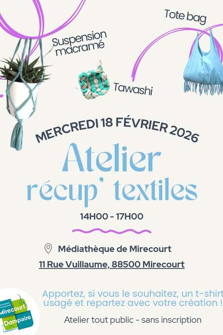 Atelier récup' textiles