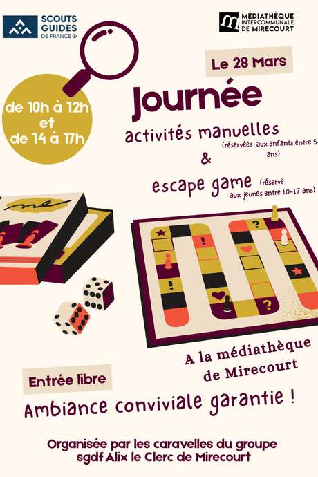 Scouts à la médiathèque