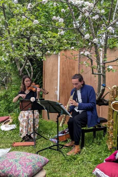 Concert apéritif au Jardin du luthier - Concert esquissé du Duo de l’Orme