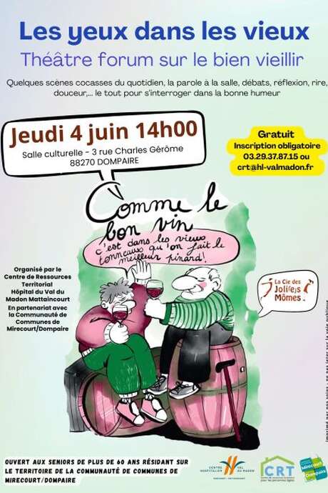 Théâtre forum sur le thème du bien vieillir - les yeux dans les vieux