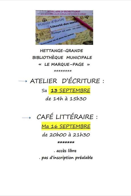 Café littéraire Café littéraire