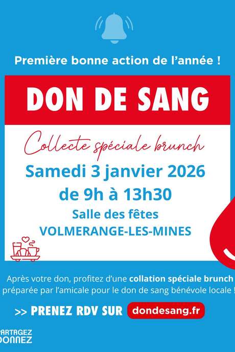 Don du sang spécial brunch